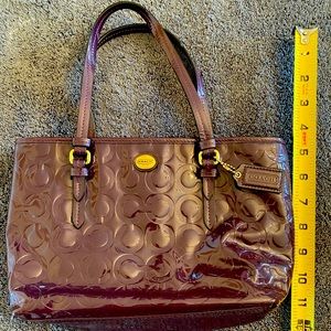 Coach Deep Purple Patent Purse